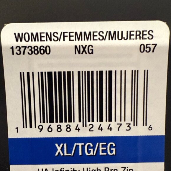 Under Armour Women’s UA Infinity High Zip Sports Bra (Size: XL)(NWT) - Picture 16 of 16